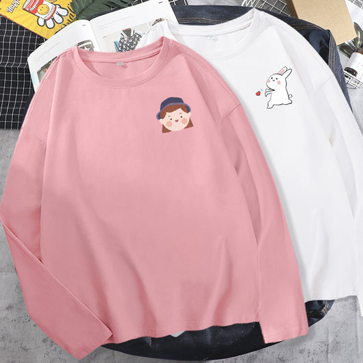 Camiseta de Algodón de Manga Larga para Mujer - Image 28