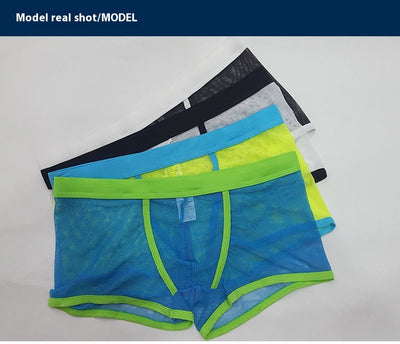 Bóxers Transparentes de Malla Cintura Baja para Hombre - Image 10