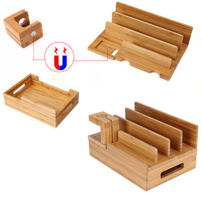 Soporte de Madera para iPhone y Apple - Diseño Elegante y Funcional - Image 3