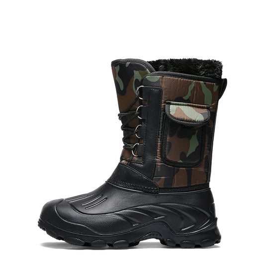 Botas de Pesca Cálidas con Camuflaje