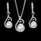 Conjunto de Joyería Elegante con Perlas y Cristales Brillantes para Fiestas