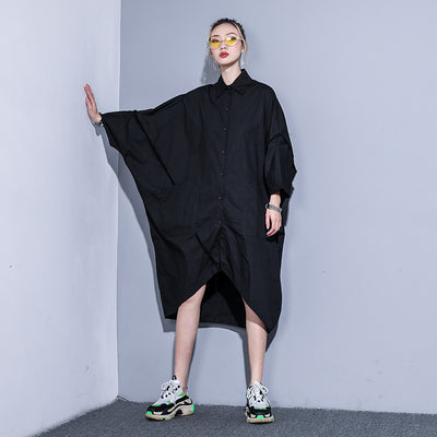Vestido Talla Grande con Corte Asimétrico - Image 3