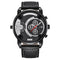 Men's Wristwatch with Calendar and Premium Leather Strap
