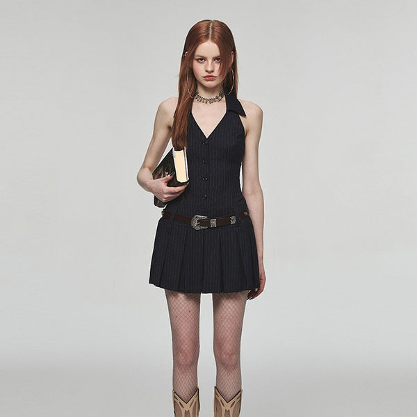 Vestido Kikyo Francés Hombro Descubierto Estilo Atrevido