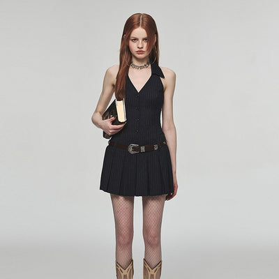 Vestido Kikyo Francés Hombro Descubierto Estilo Atrevido