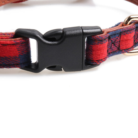Collar para Mascotas con Diseño Tartán Británico