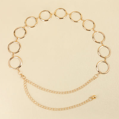 Cinturón de Cadena Metálica Hueca para Mujer - Accesorio Decorativo Elegante - Image 7