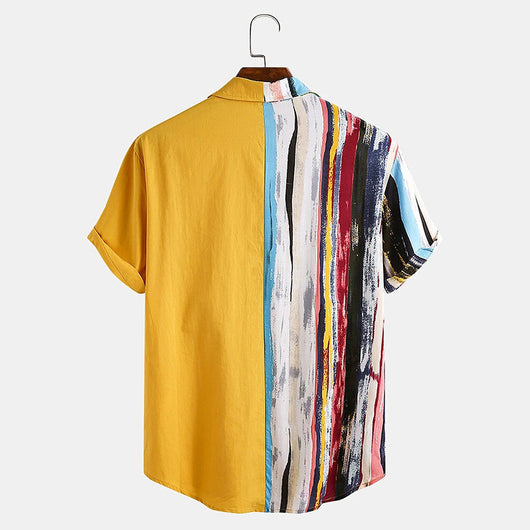 Camisa Polo Estampada con Cuello Contrastado para Hombre - Image 2