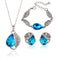 Conjunto de Joyería Nupcial: Pulseras, Aretes y Collar Elegantes