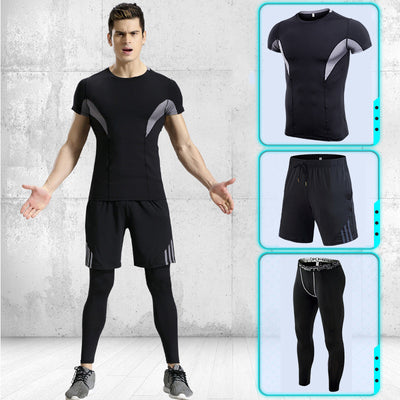 Conjunto Deportivo Hombre Manga Corta Stretch Secado Rápido - Image 6