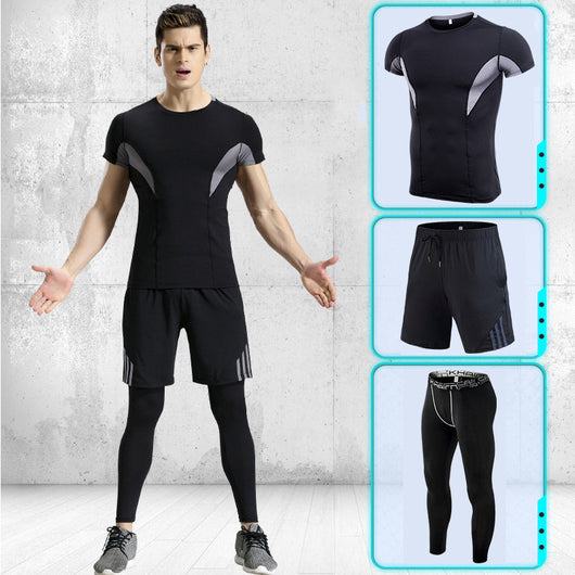 Conjunto Deportivo Hombre Manga Corta Stretch Secado Rápido - Image 6