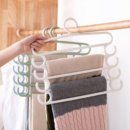 Perchero Organizador Multicapas de Acero Inoxidable para Pantalones y Ropa - Image 4