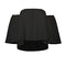 Blusa Elegante Hombros Descubiertos con Cuello Anudado - Chifón Manga 7/8