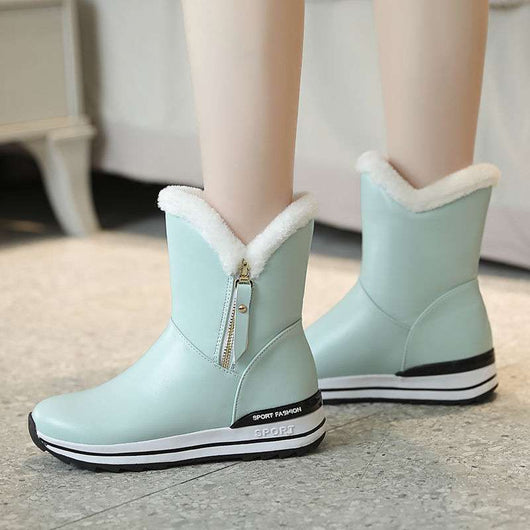 Botas de Invierno para Niñas y Mujeres - Impermeables con Forro de Algodón y Terciopelo - Image 5