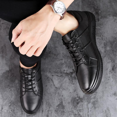 Zapatos Casuales de Cuero Transpirable para Hombre - Image 3