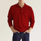 Polo Casual Europeo con Botones y Cuello V - Manga Larga para Hombre