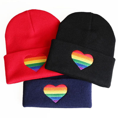Gorro Tejido con Bordado Love Colorido para Hombres y Mujeres LGBTQ+ - Image 4