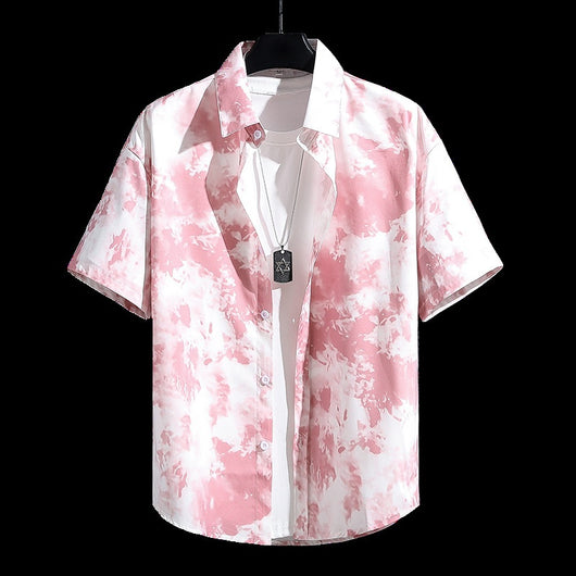 Camisa Estampada Transpirable Ice Silk para Hombre - Colección Premium Verano - Image 24