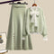 Conjunto de Falda y Suéter Elegante para Mujer Madura