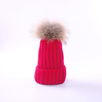 Gorro Infantil de Lana con Pompón para Otoño e Invierno - Image 21