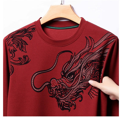 Playera Casual de Cuello Redondo con Textura Flocking para Hombre - Image 17