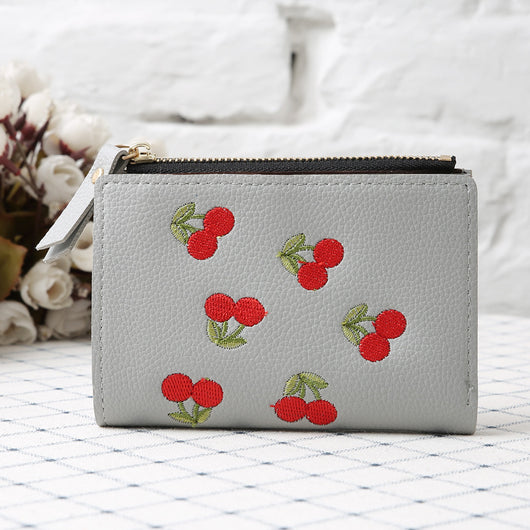 Monedero de Tela con Bordado de Cerezas - Image 17