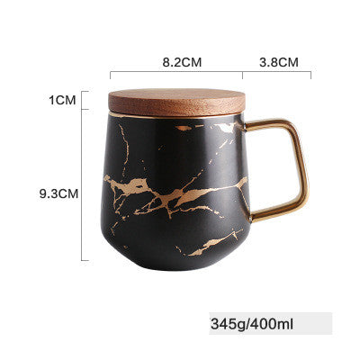 Taza de Cerámica Marmoleada para Café - Image 4