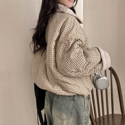Abrigo Reversible de Algodón para Mujer - Doble Cara Cálido - Image 24