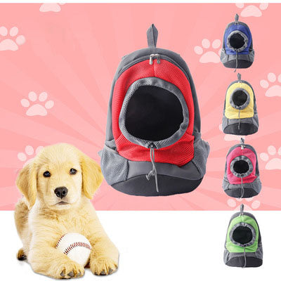 Mochila Transportadora para Mascotas - Diseño Multicolor con Malla Respirable