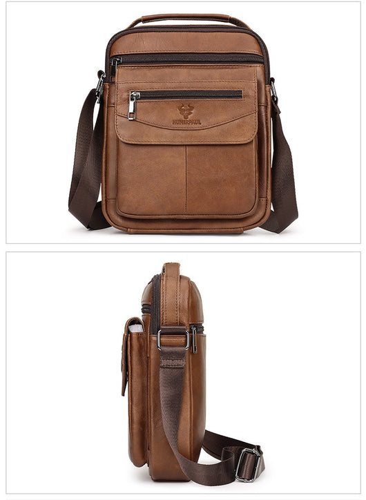 Mochila de Cuero Genuino para Hombre - Diseño Crossover Moderno - Image 31