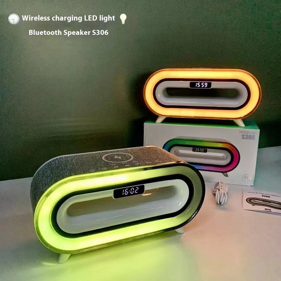 Cargador Inalámbrico con Parlante Bluetooth y Ruido Blanco