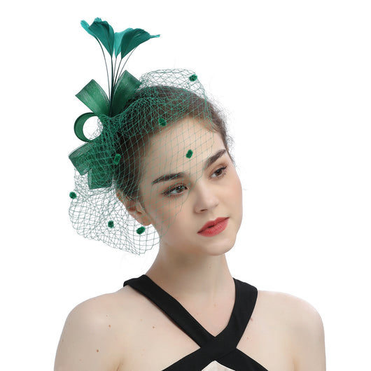 Tocado de Novia con Velo, Lazo y Sombrero de Copa - Image 21