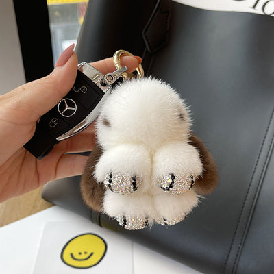 Llavero Colgante Conejo Peluche Mink Red Viral - Image 25