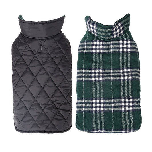 Abrigo Reversible Impermeable para Perros - Diseño Lattice Ajustable - Image 2