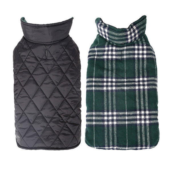 Abrigo Reversible Impermeable para Perros - Diseño Lattice Ajustable
