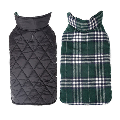 Abrigo Reversible Impermeable para Perros - Diseño Lattice Ajustable - Image 2