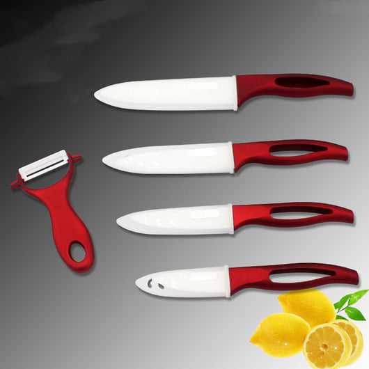 Set de Cuchillos de Cerámica con Mango Hueco