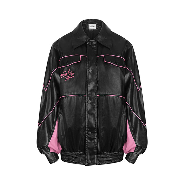 Chaqueta Oversized para Mujer con Contraste de Colores - Versátil y Moderna