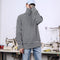 Playera Oversized Hip Hop Street Dance con Cuello Alto y Rayas - Unisex