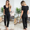 Jumpsuit Mujer Cintura Elástica con Cordón y Bolsillos