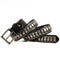 Cinturón de Cuero Genuino para Hombre con Remaches de Estilo Industrial