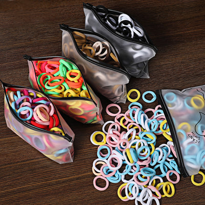 Set de 100 Bandas Elásticas Infantiles sin Tirones - Colores Pastel Suave - Image 4