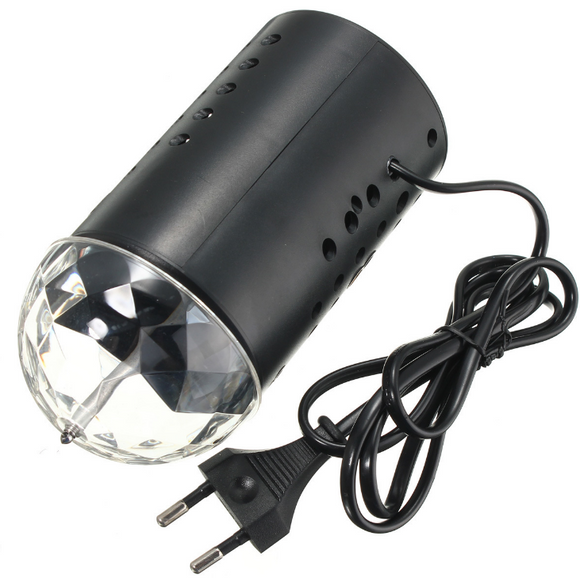 Lámpara LED RGB Giratorio 3W Control por Voz para DJ y Discoteca