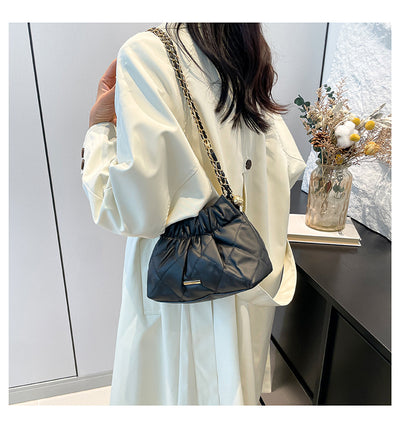 Bolso de Hombro con Cadena y Bordado de Diamantes para Mujer - Image 28