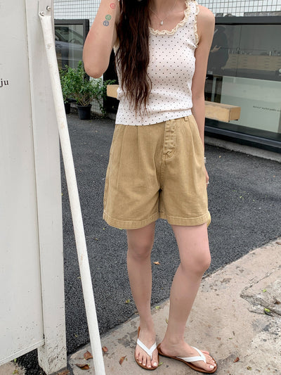 Pantalón Cropped Casual de Talle Alto con Pliegues Reductores - Image 35