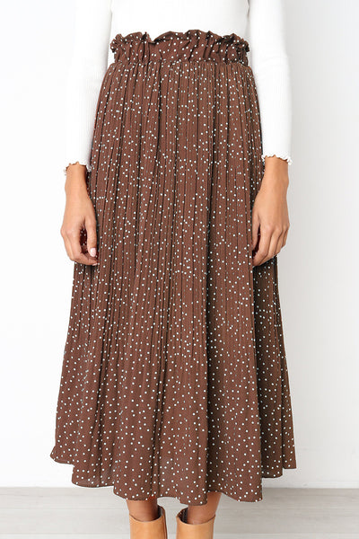 Falda Larga Plisada con Bolsillos para Mujer - Image 5