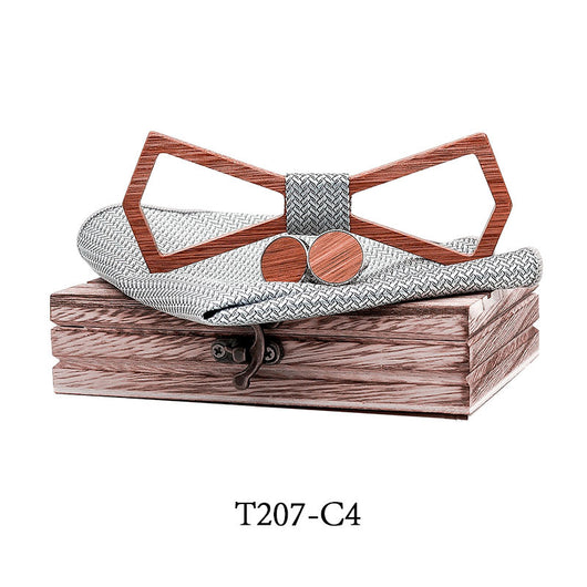 Moño Hueco Tallado en Madera Maciza - Regalo Perfecto para Celebraciones - Image 4