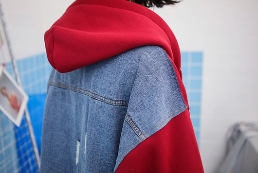 Chaqueta Denim con Contraste - Image 9