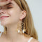 Aretes Atrapasueños Círculo de Concha