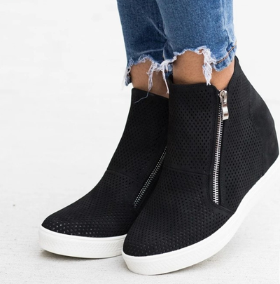 Zapatos Casuales para Mujer con Punta Redonda y Diseño Calado - Image 10